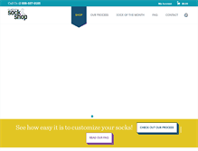 Tablet Screenshot of customsockshop.com